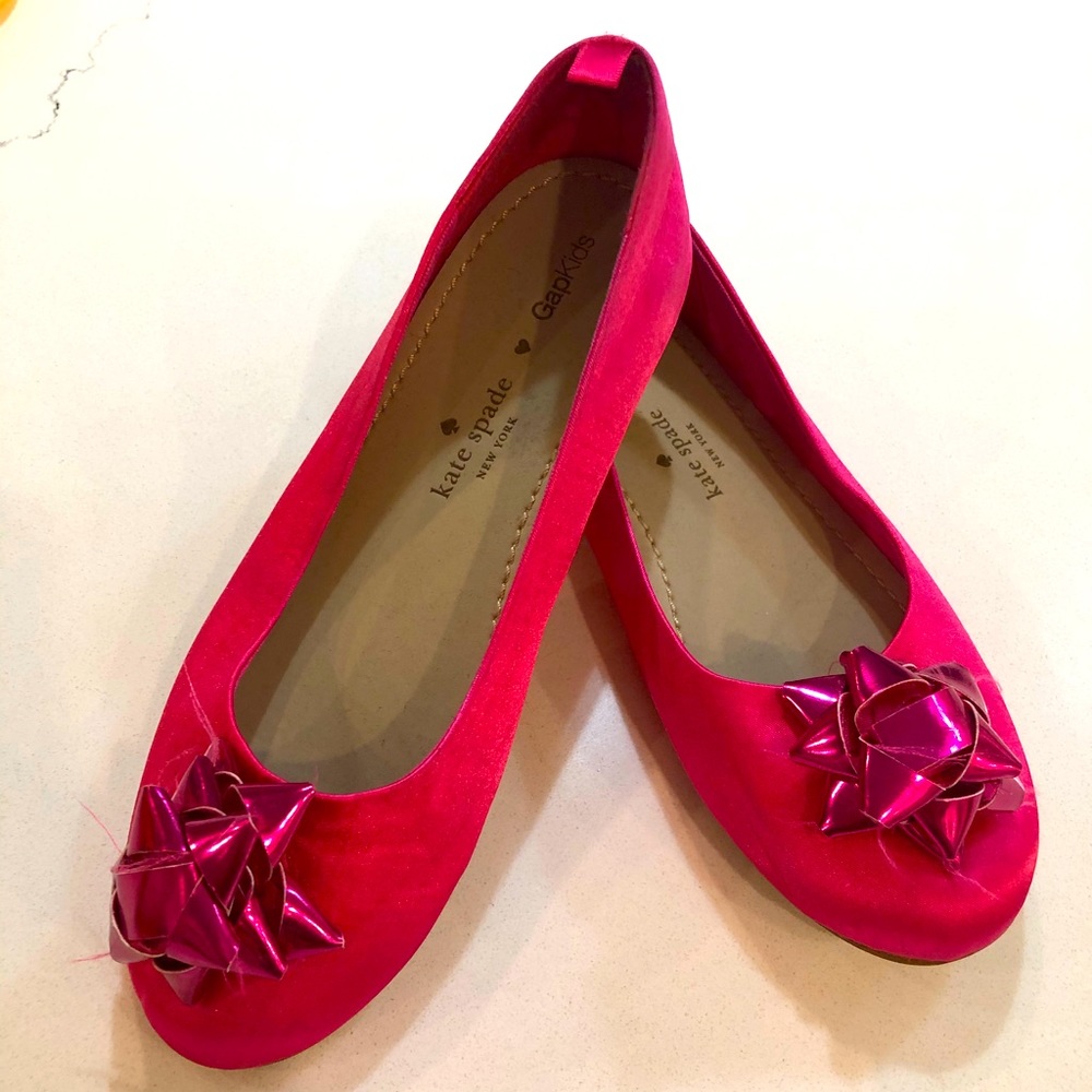 Kate Spade x Gap Kids Hot Pink Ballerina Shoes